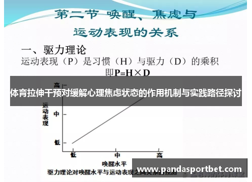 体育拉伸干预对缓解心理焦虑状态的作用机制与实践路径探讨